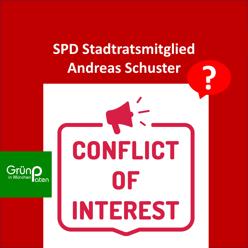 Möglicher Interessenkonflikt SPD  Stadtratsmitglied  Andreas Schuster  