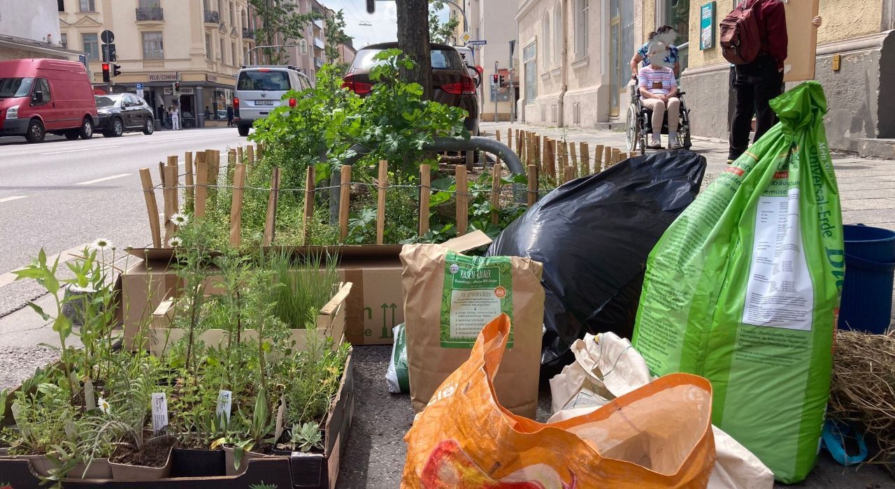 GrünPaten München Beetpeflanzung