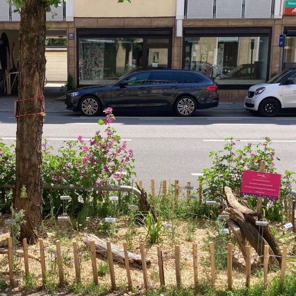 Hitzekünstler-Beet der GrünPaten in München