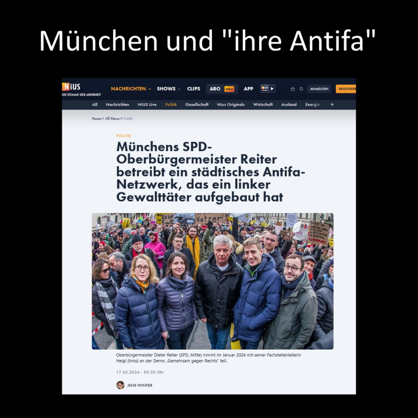 Münchens SPD-Oberbürgermeister Reiter betreibt ein städtisches Antifa-Netzwerk