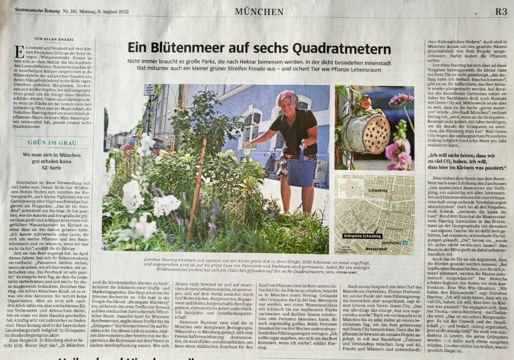 SZ Süddeutsche Zeitung Grünpaten