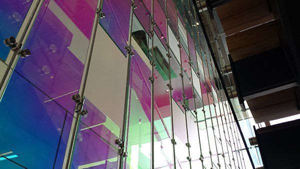 A Building with A Lot of Windows and A Rainbow of Colors