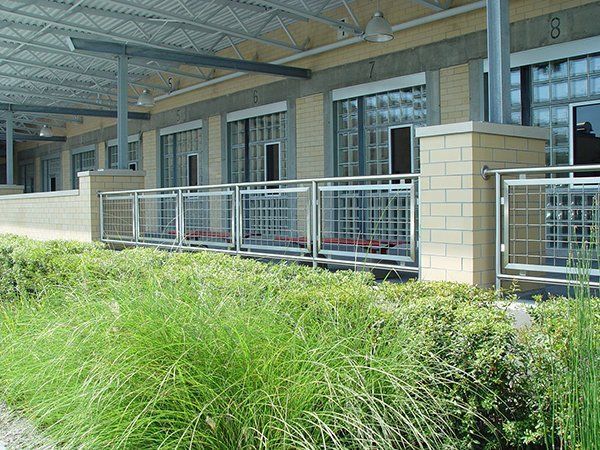 A Building with The Number 3 on The Side of It