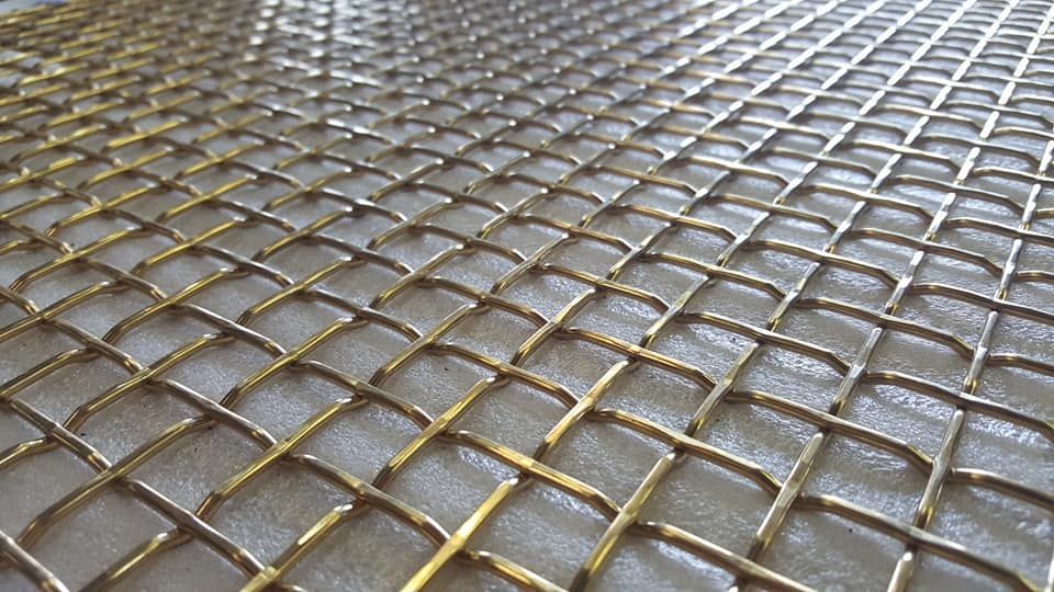 A Close up Of a Metal Mesh on A Table