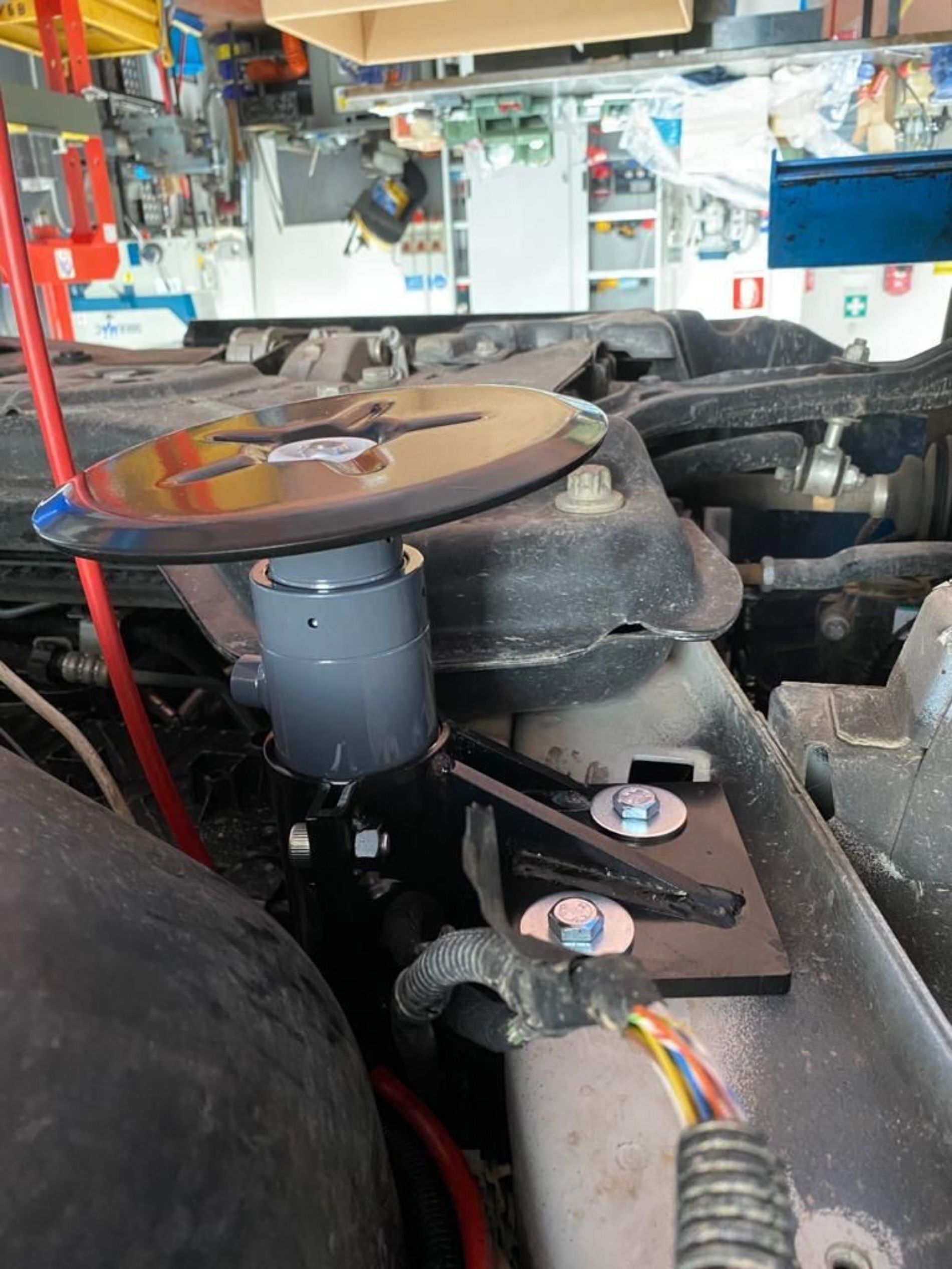 controllo per piedini di stazionamento camper