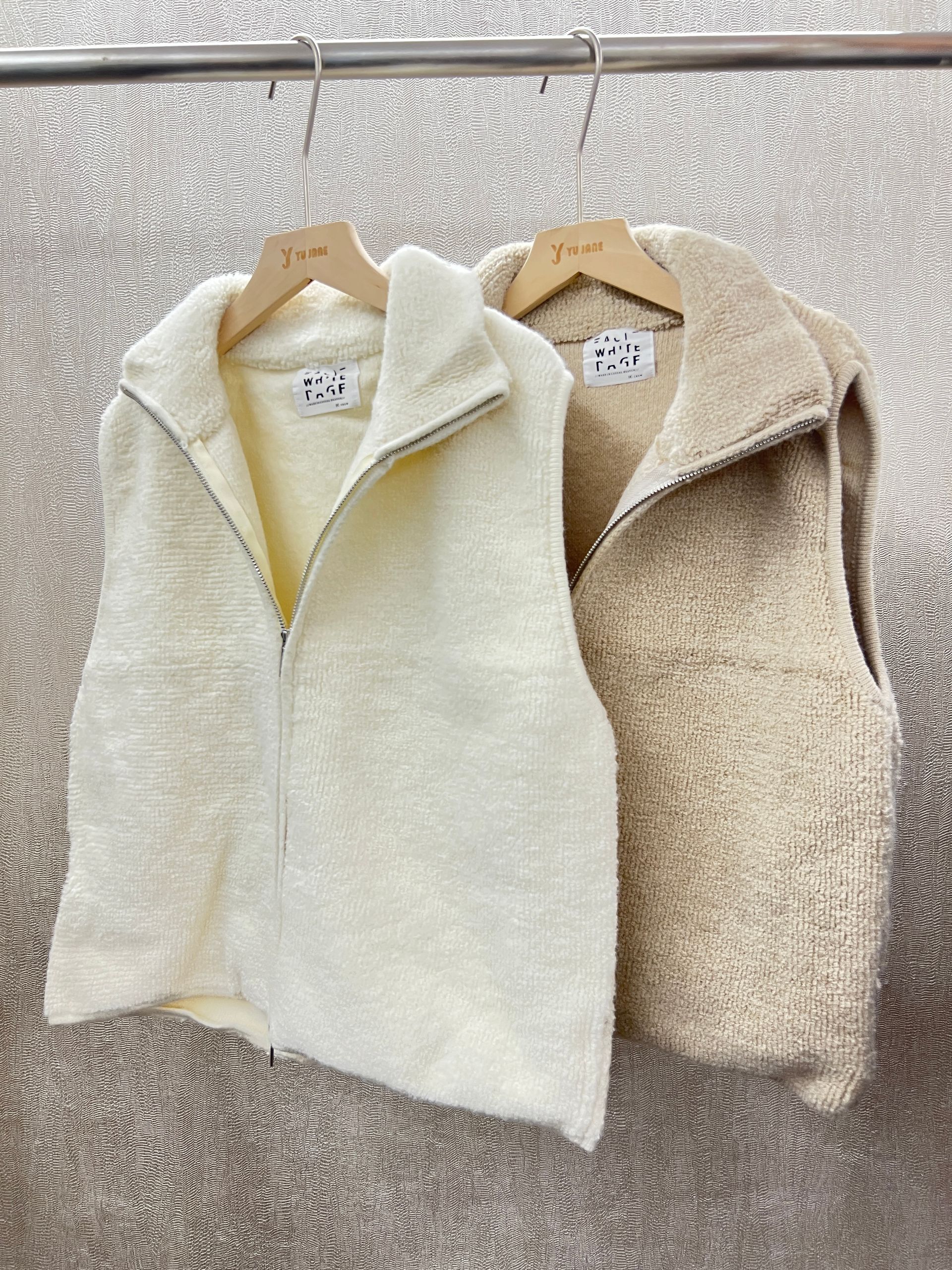 奶霧羊羔保暖立領背心