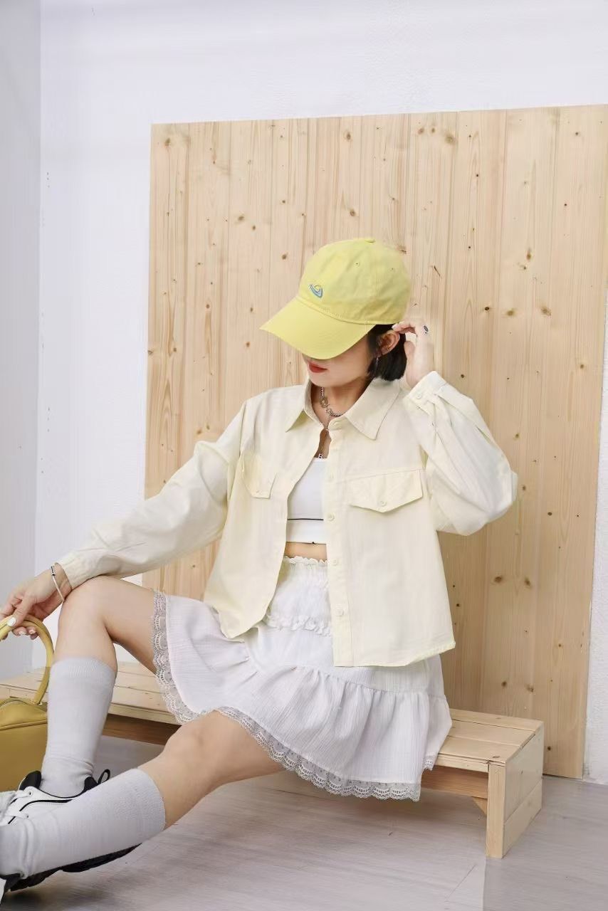 百搭水洗短版棉外套