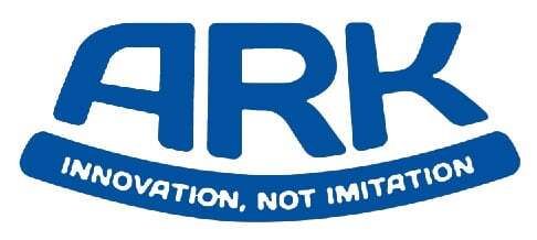 Blue logo with the word 