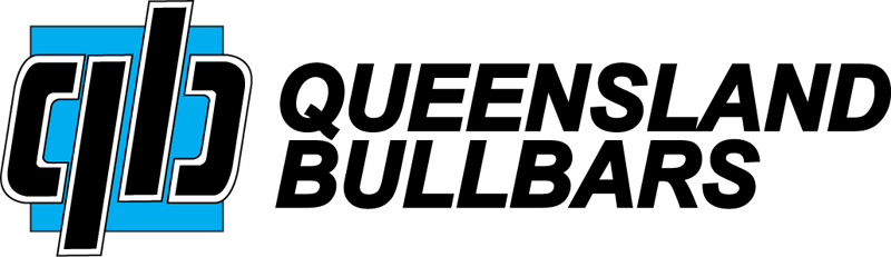 Logo of Queensland Bullbars, with a blue and black CJB graphic and text.