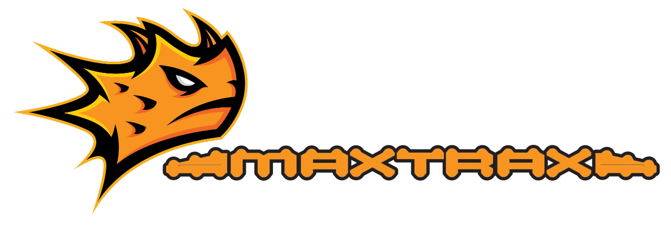 Logo featuring an angry orange lizard head with 