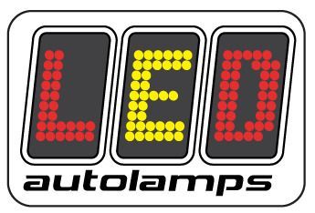 LED autolamps logo: Red 
