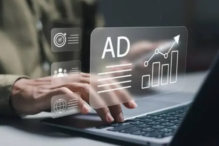 Chart showing growth from ads on a computer. Florida Coast SEO grows your business with Google Ads.