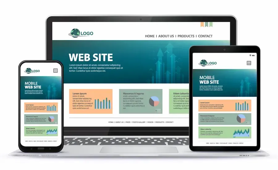 Website designed by Florida Coast SEO showing computer, tablet, and mobile phone compatibility