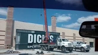 Truck Lifting Sign For Installation — Sign Fabrication in Jackson County, KY
