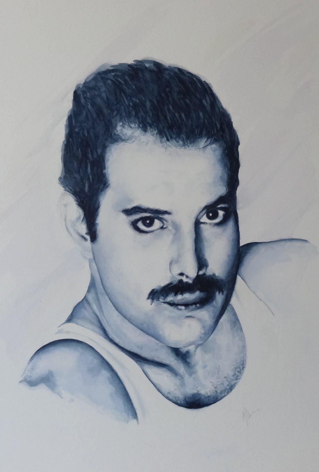 Freddie Mercury painting