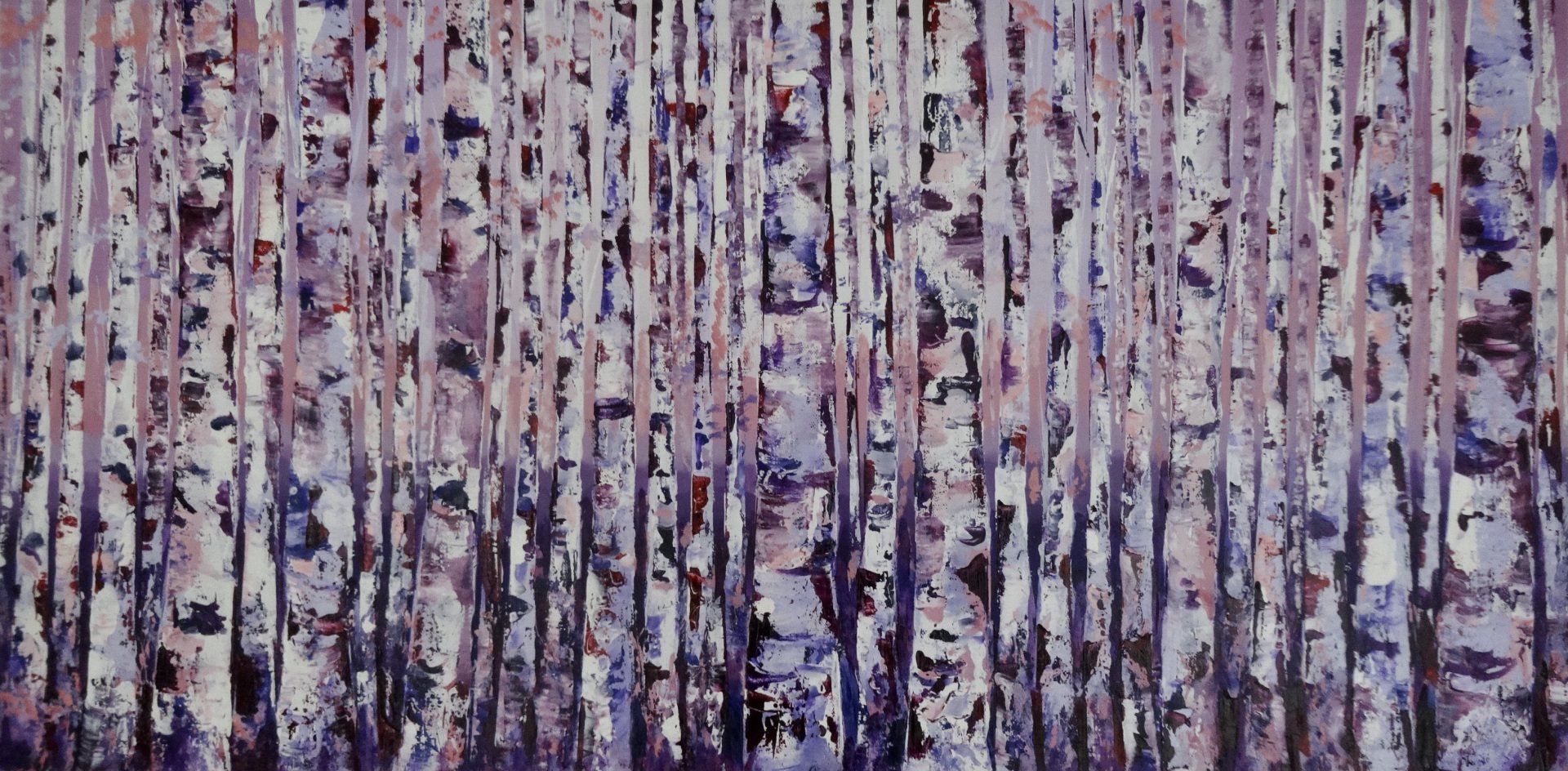 impressionistic silver birch
