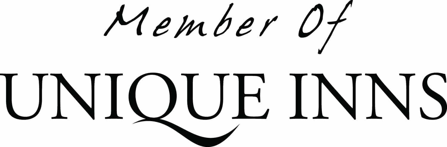 A black and white logo for a member of unique inns.