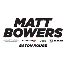 Matt Bowers Chrysler Dodge Jeep Ram logo: bold text over car brand icons,