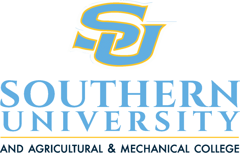Southern University logo: light blue