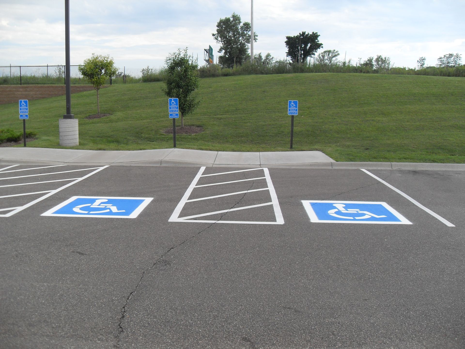 Parking lot striping services by TrueCraft Striping Services