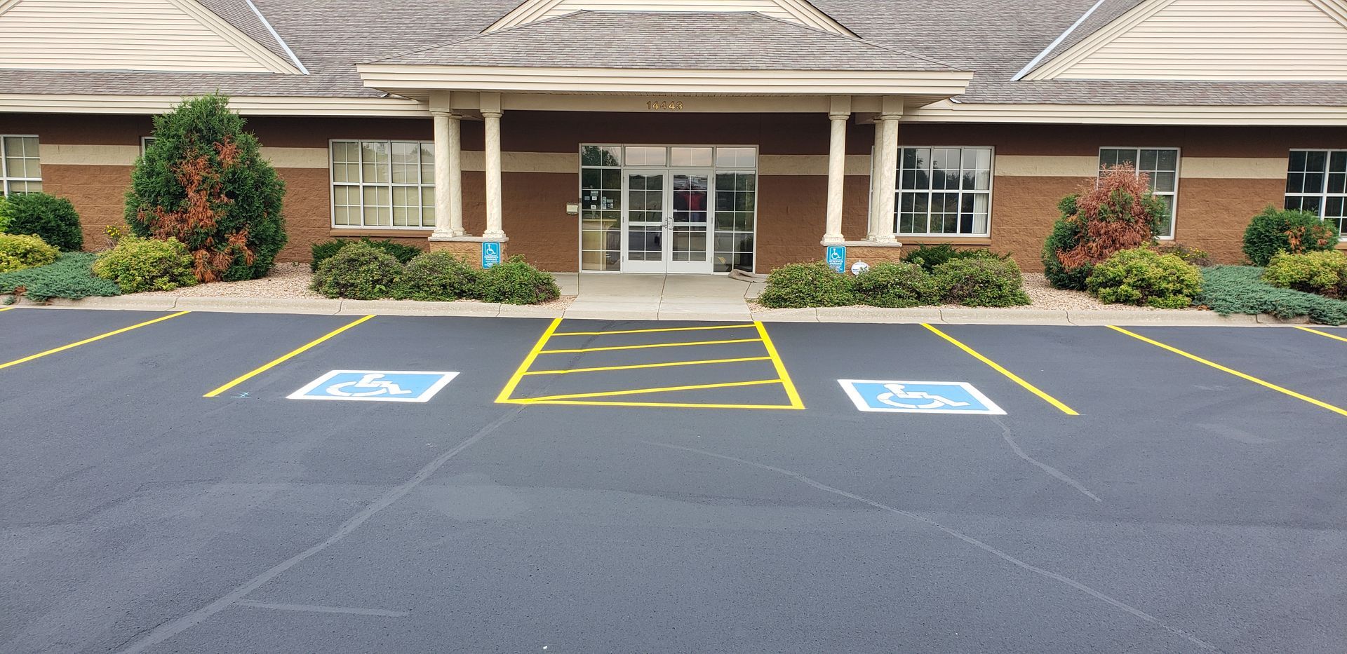 Parking lot striping services by TrueCraft Striping Services