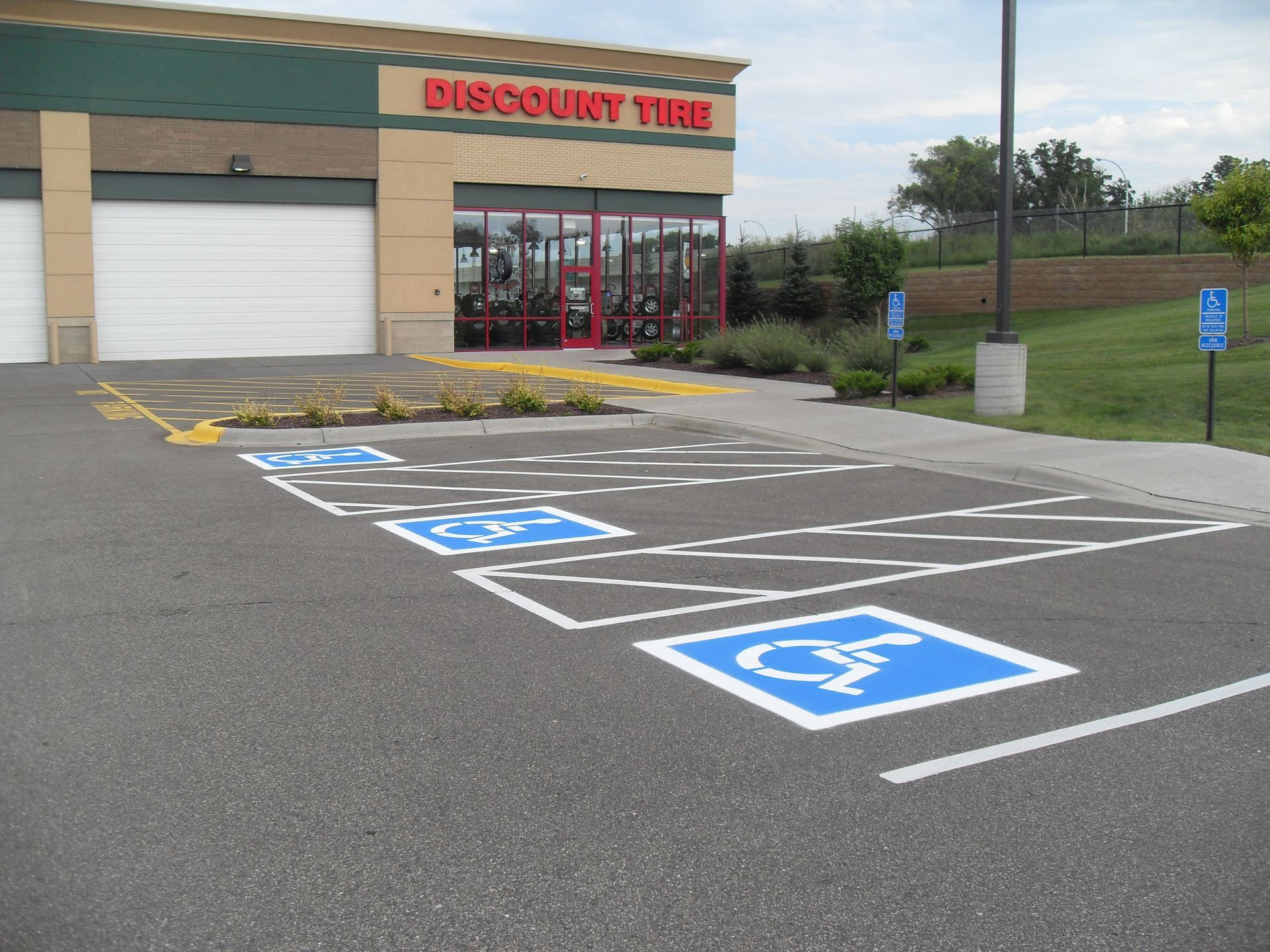 Parking lot striping services by TrueCraft Striping Services