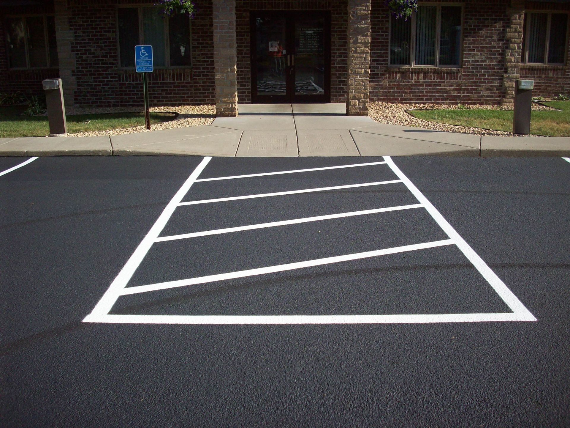 Parking lot striping services by TrueCraft Striping Services
