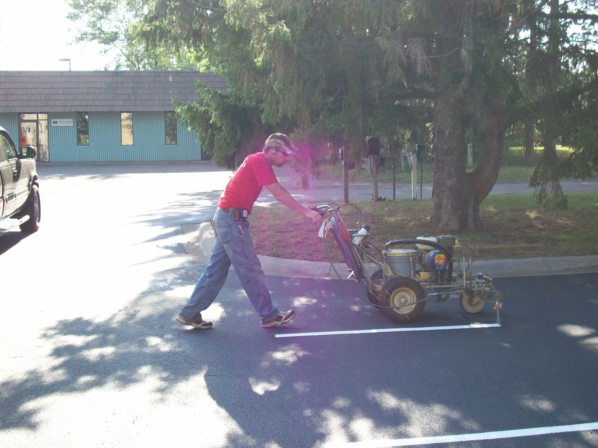 Parking lot striping services by TrueCraft Striping Services