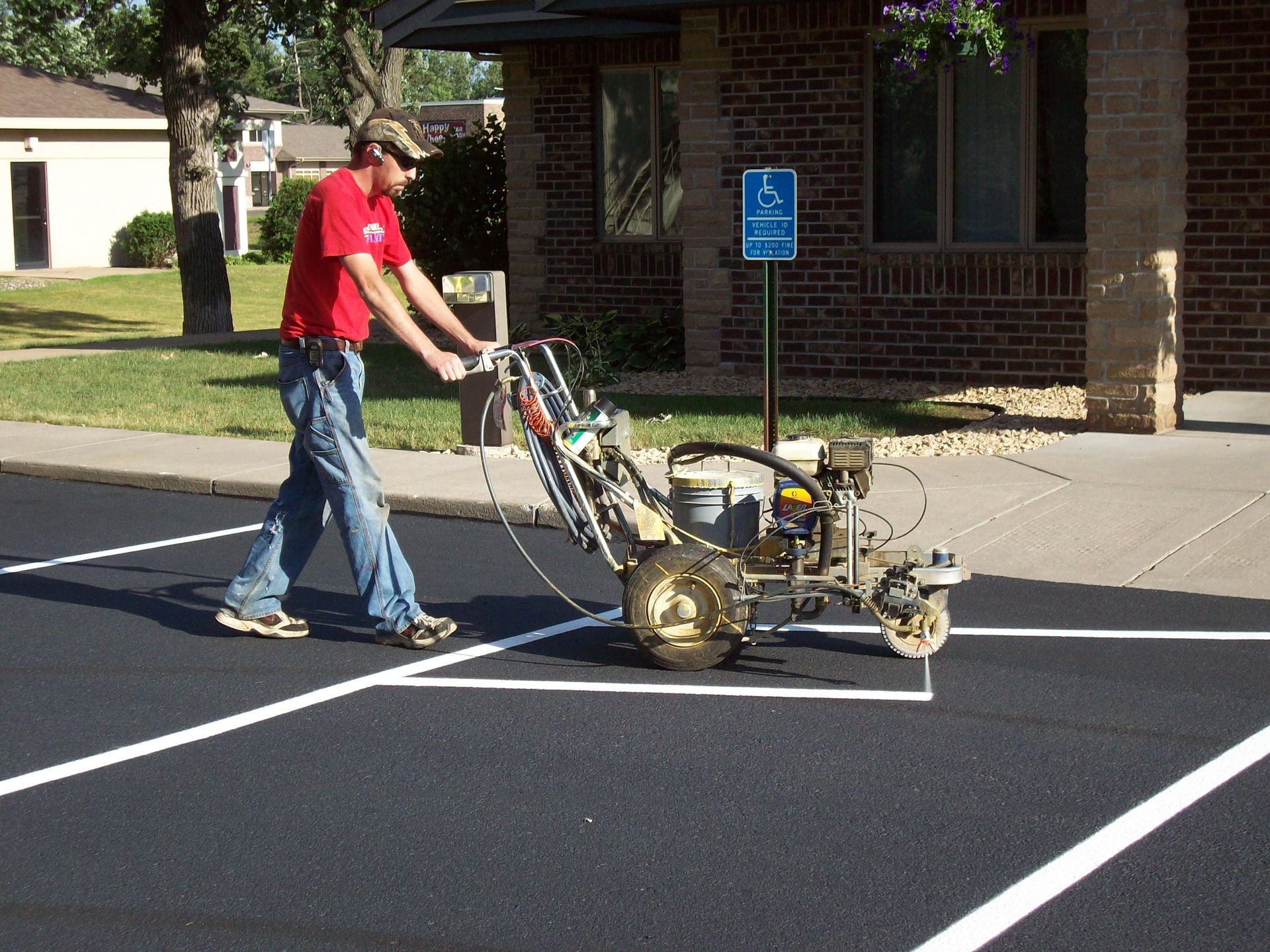 Ken from TrueCraft Striping Services - parking lot striping Brooklyn Park