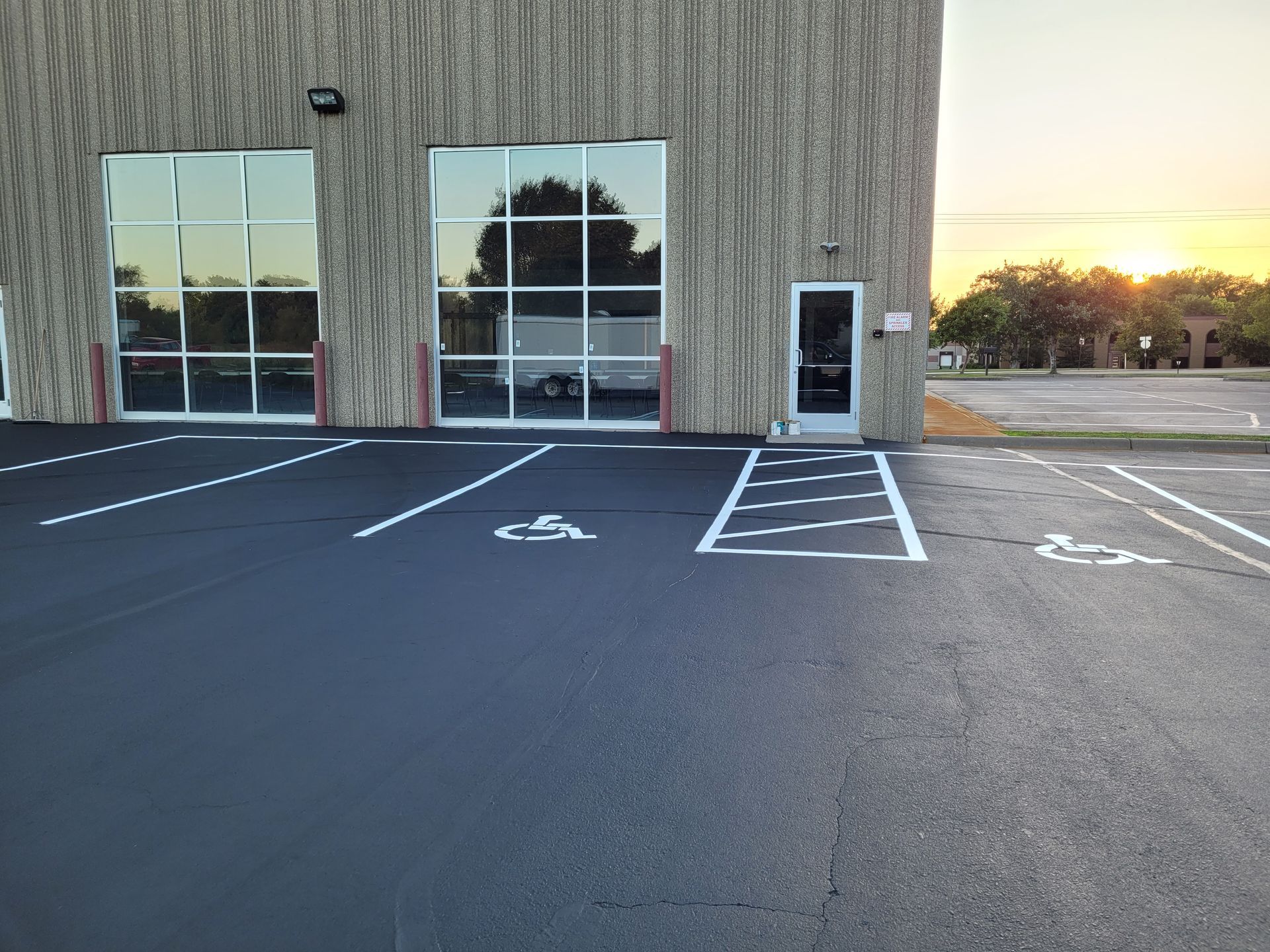 Parking lot striping services by TrueCraft Striping Services
