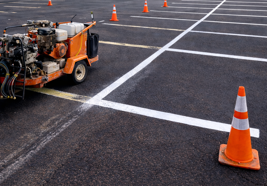 parking lot restriping services
