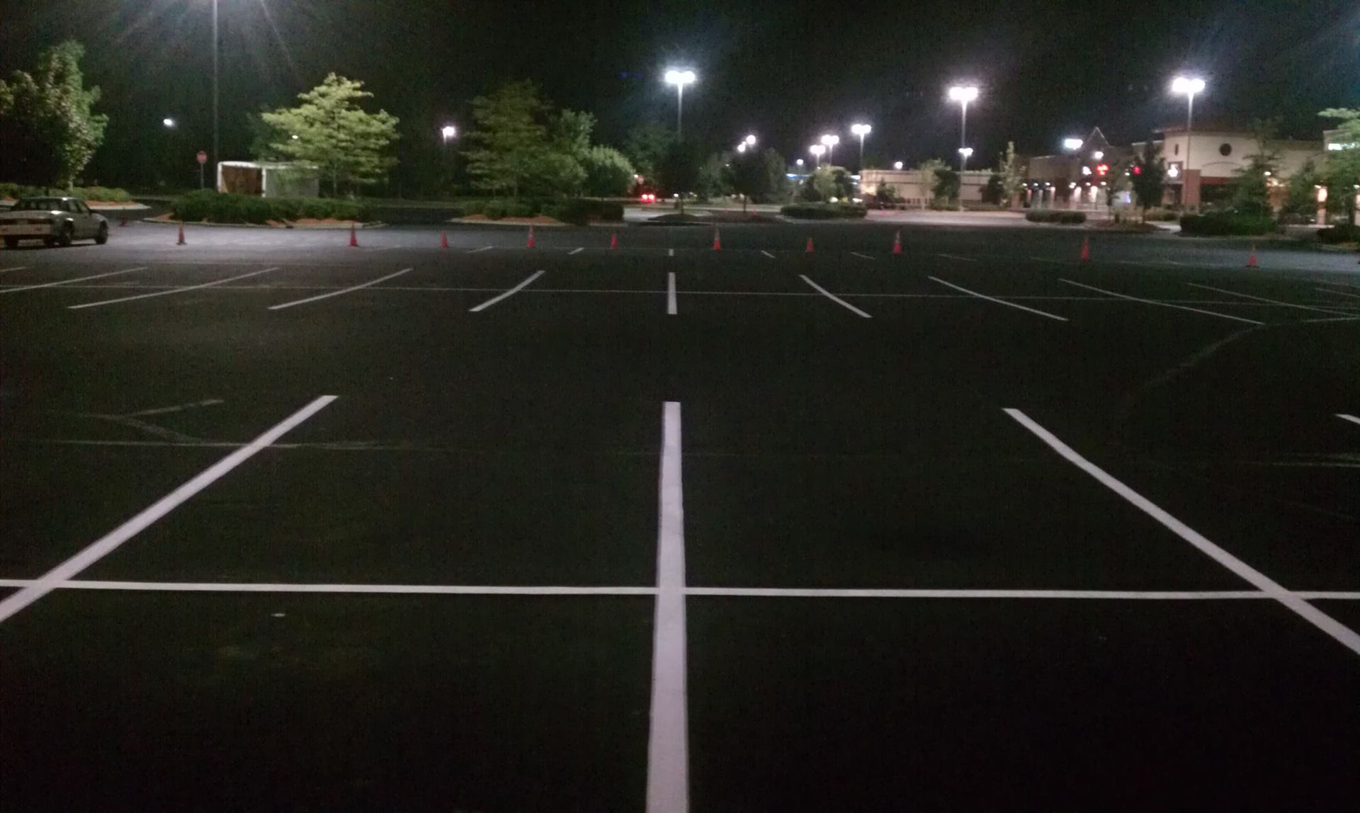 Parking lot striping services by TrueCraft Striping Services