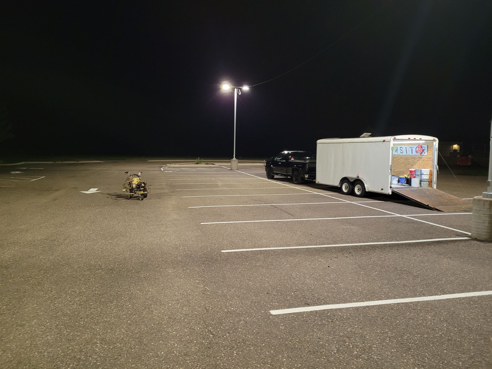 Parking lot striping services by TrueCraft Striping Services