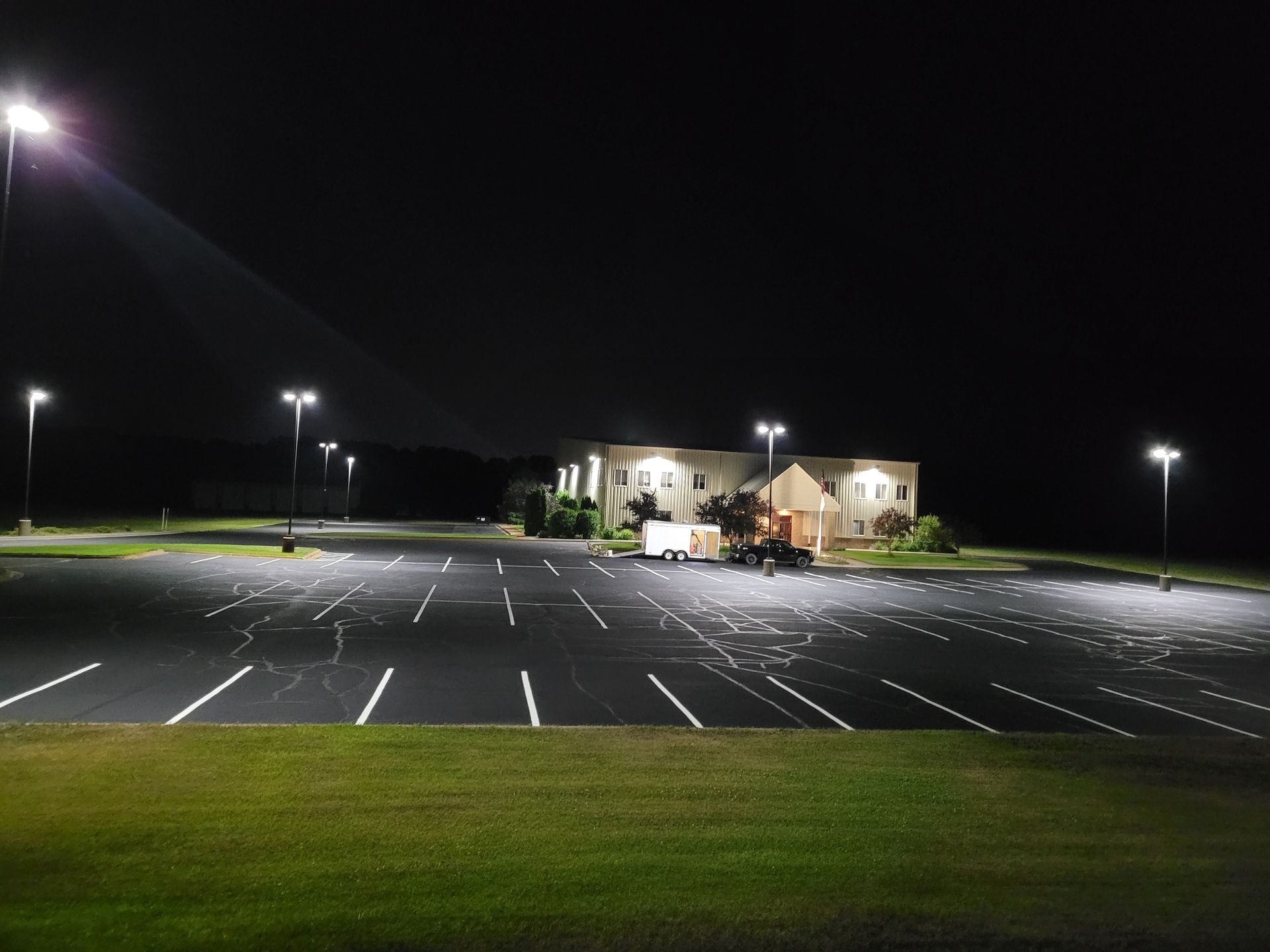 Parking lot striping services by TrueCraft Striping Services