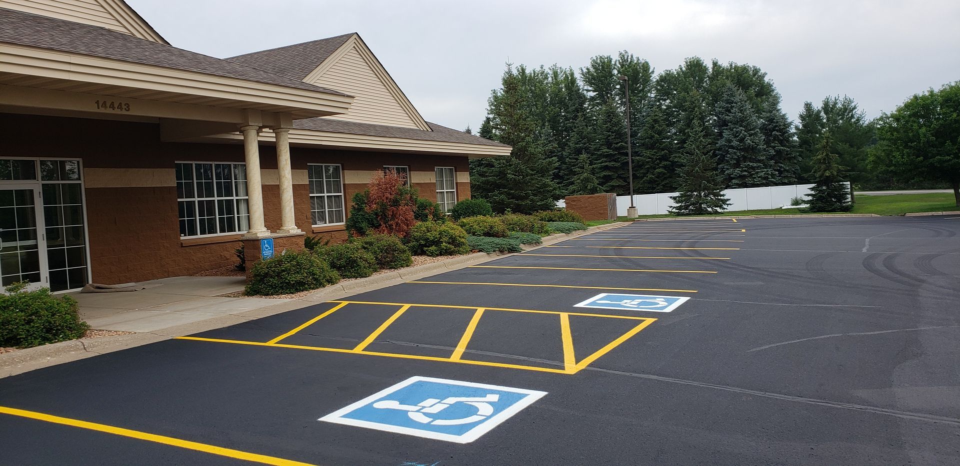 Parking lot striping services by TrueCraft Striping Services