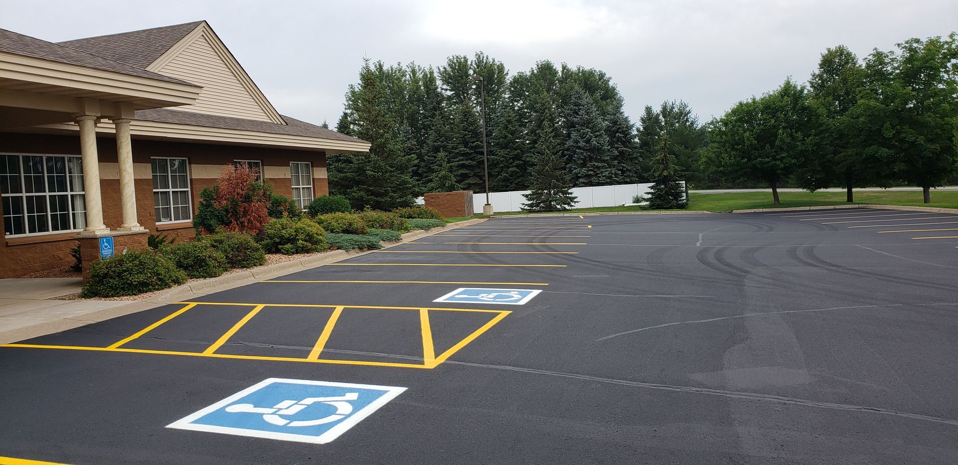 Parking lot striping services by TrueCraft Striping Services
