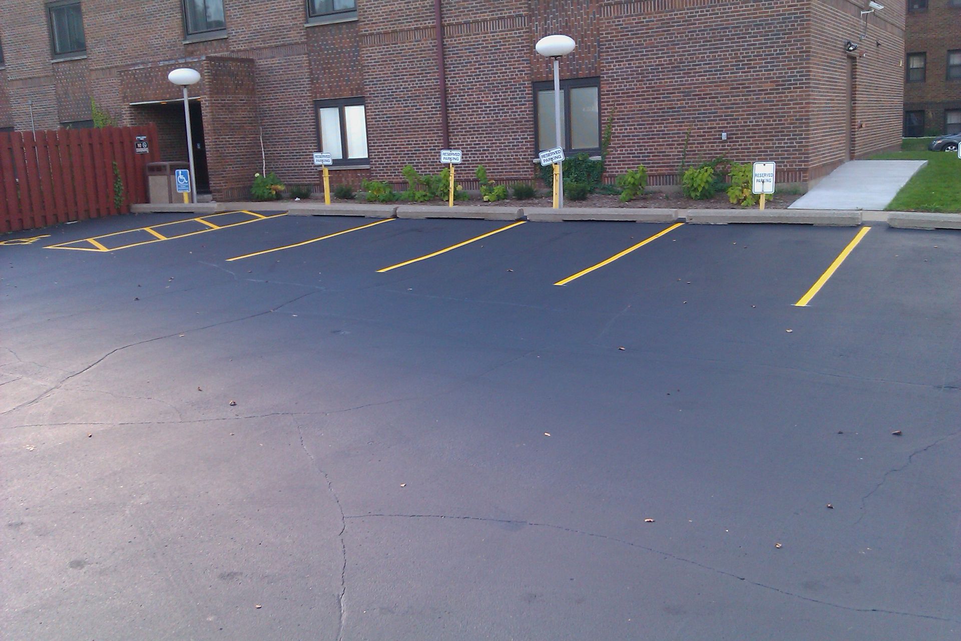Parking lot striping services by TrueCraft Striping Services