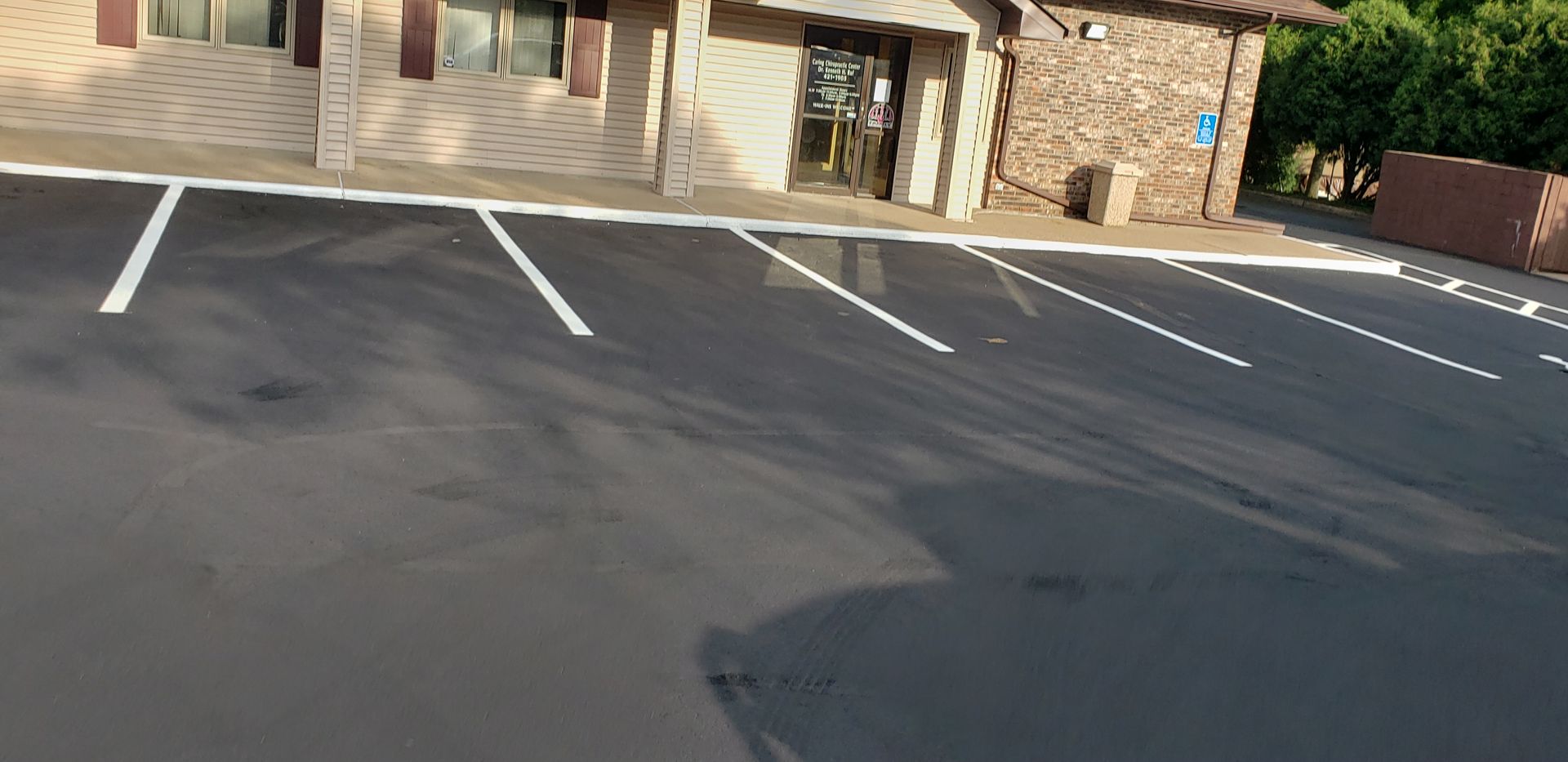 Parking lot striping services by TrueCraft Striping Services
