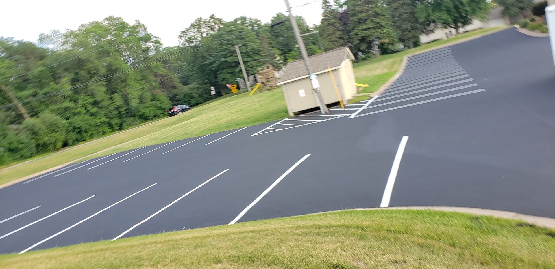 Parking lot striping services by TrueCraft Striping Services