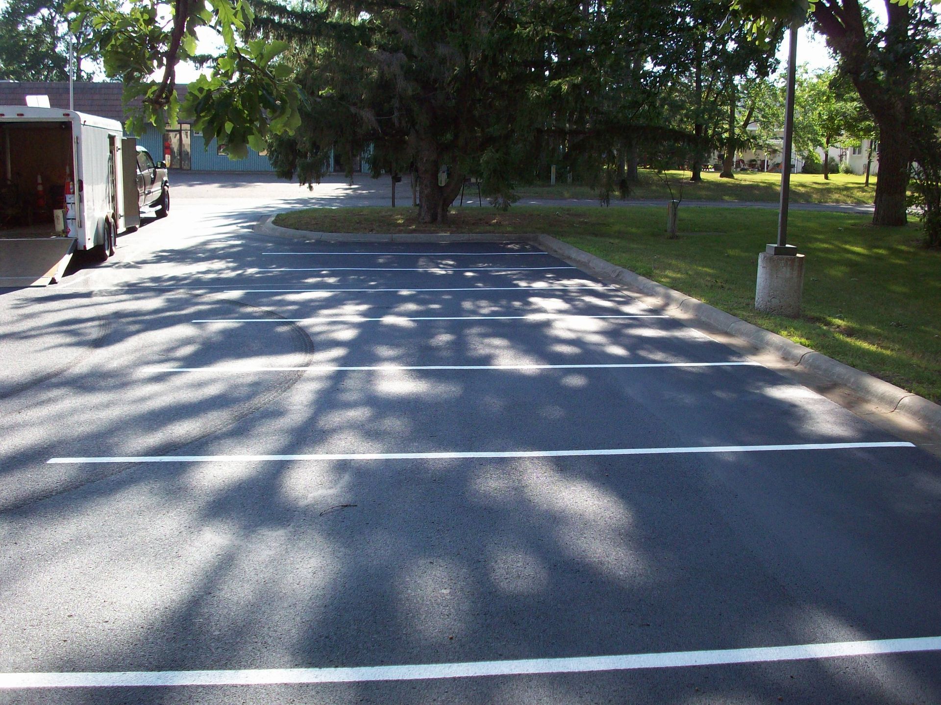 Parking lot striping services by TrueCraft Striping Services