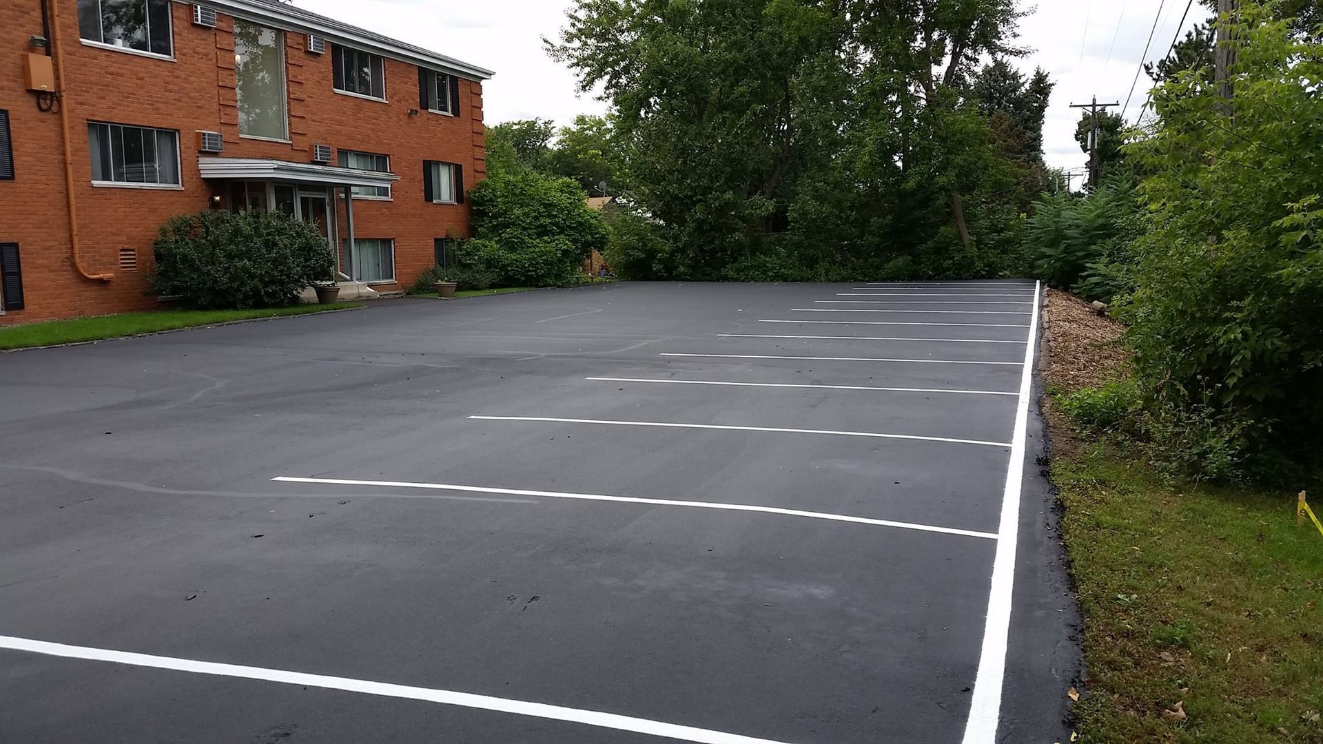 Parking lot striping services by TrueCraft Striping Services