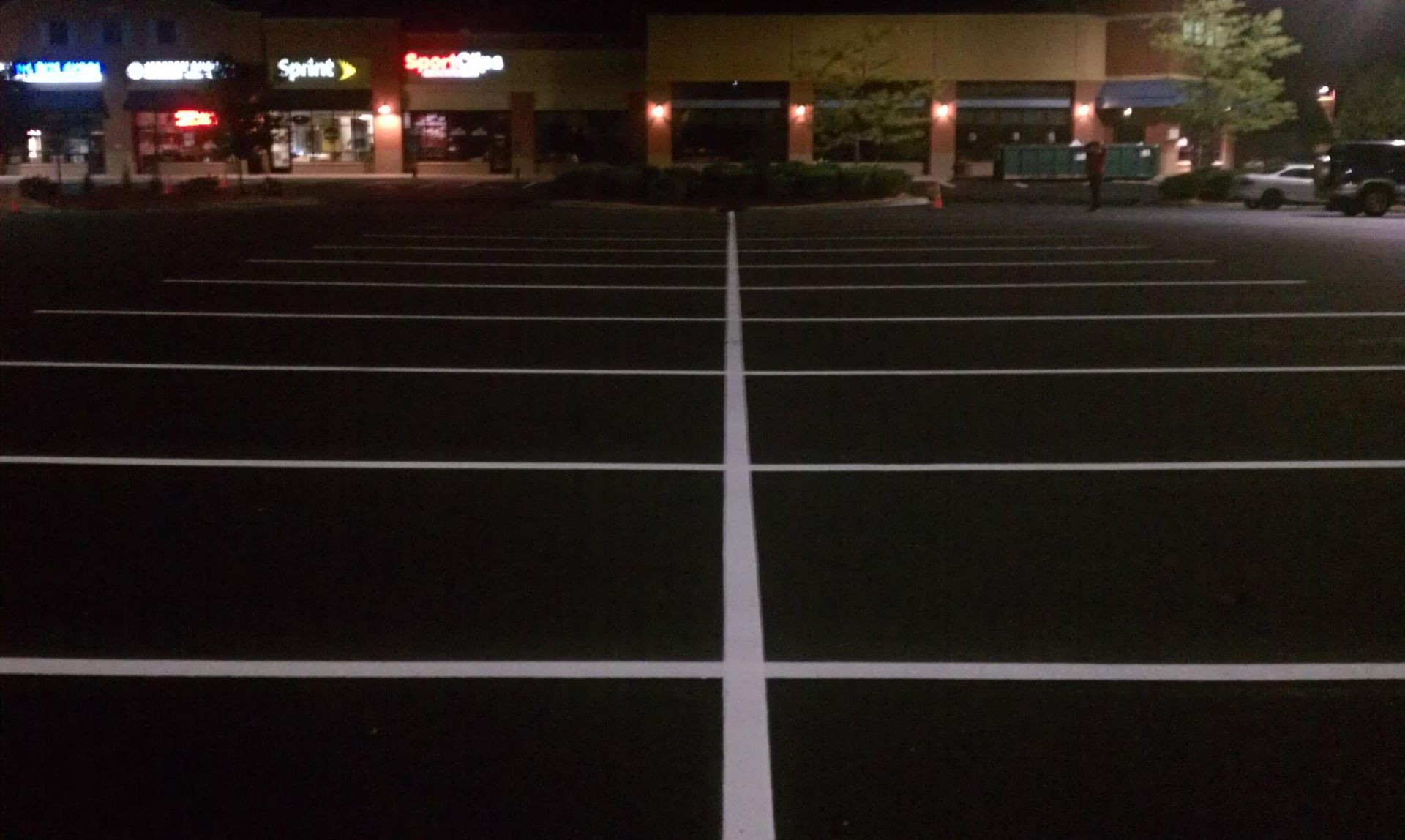 Parking lot striping services by TrueCraft Striping Services