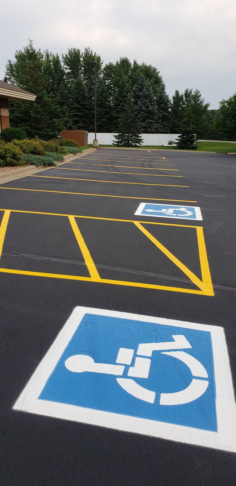 Parking lot striping services by TrueCraft Striping Services