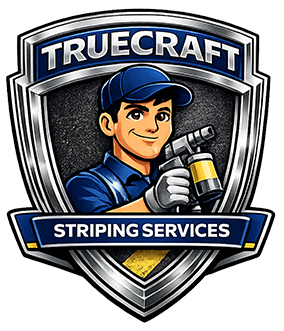 TrueCraft Striping Services Logo
