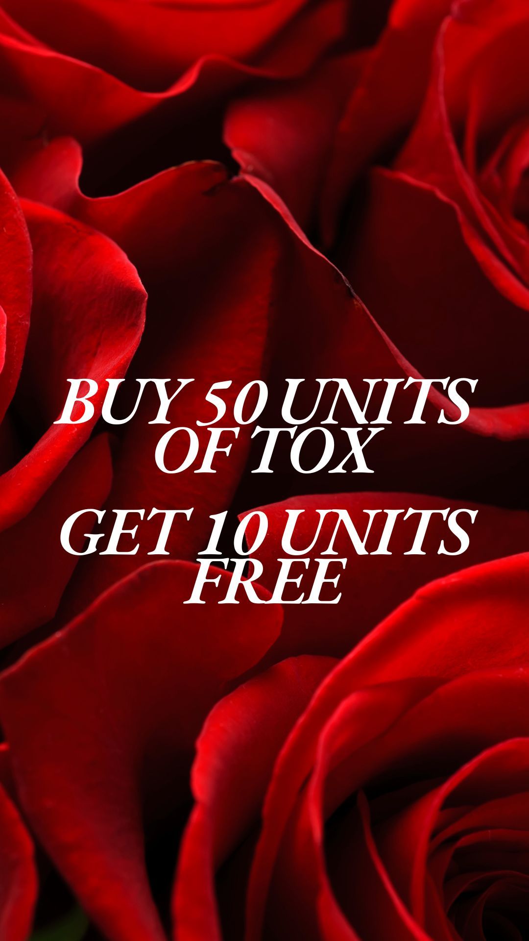 buy 50 units of tox, get 10 units free promotion