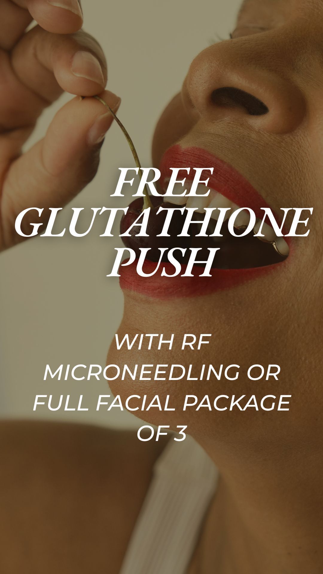 Free glutathione push promotion