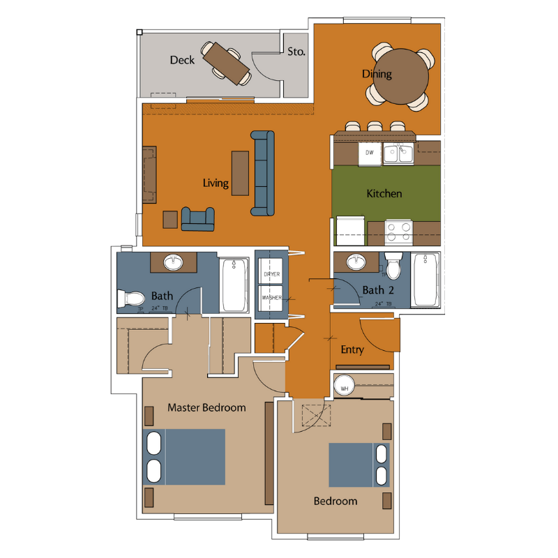 2 Bedroom Apartments for Rent