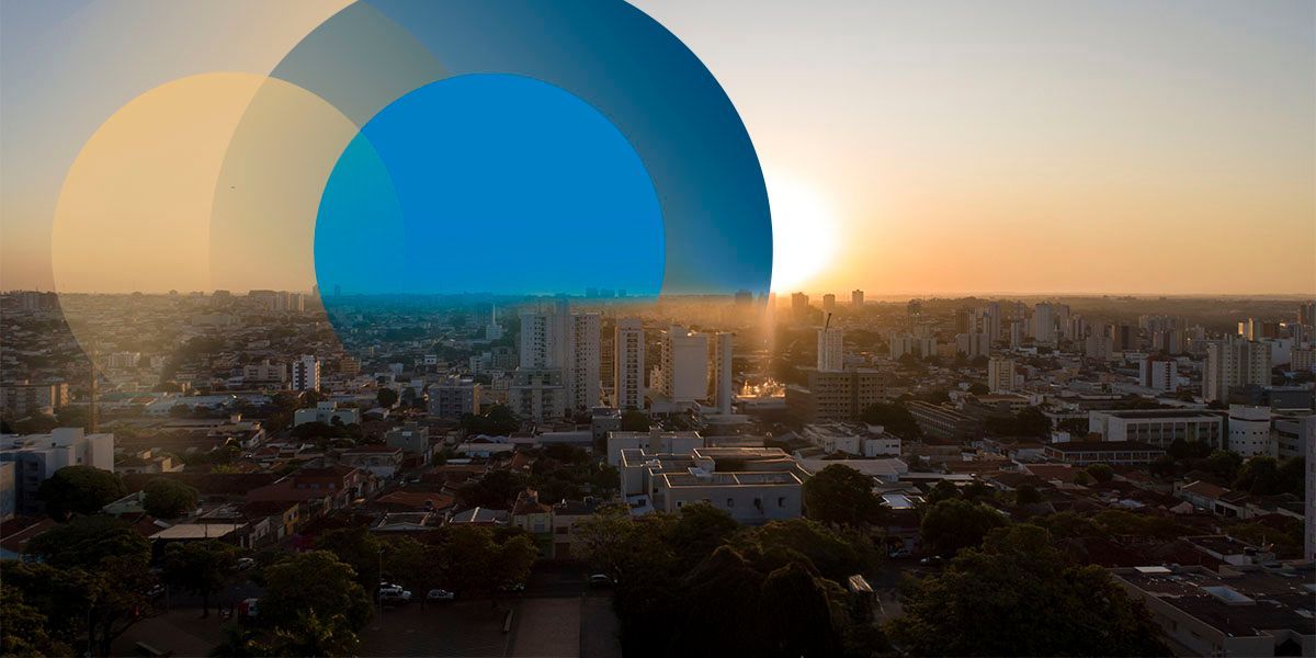 Imagem aérea do bairro Abadia, em Uberaba