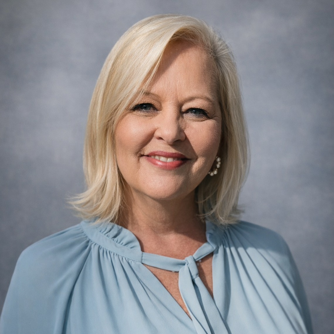 A man in a suit and tie is smiling in front of a window
