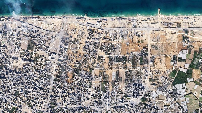 Gaza satellite picture January 2024